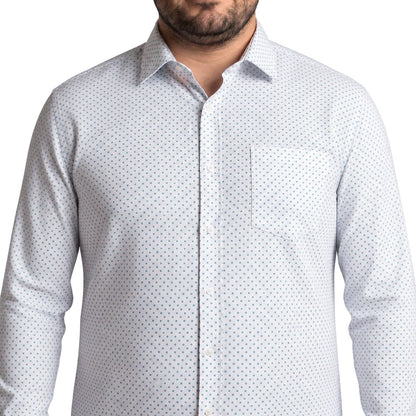 Camisa Hombre Fantasia Diseño Blanco