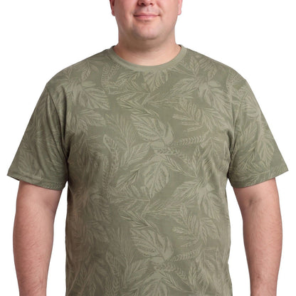Polera Hombre Full Estampado Verde Claro