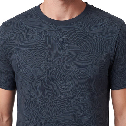 Polera Hombre Full Estampado Azul Marino