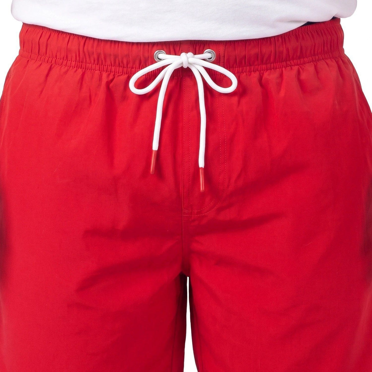 Traje de Baño Hombre Liso Rojo