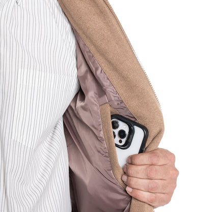 Chaqueta Hombre Clásica Cuello Camisero Beige - Sensez
