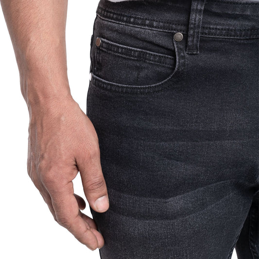 Pantalón Hombre Jeans Negro Spandex Regular Fit KT - Sensez
