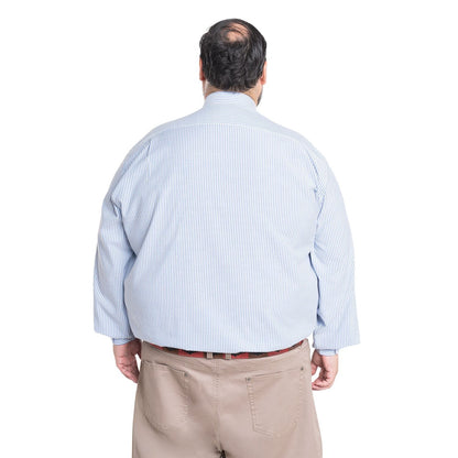 Camisa Hombre Manga Larga Oxford Rayas Azul Regular Fit - Sensez