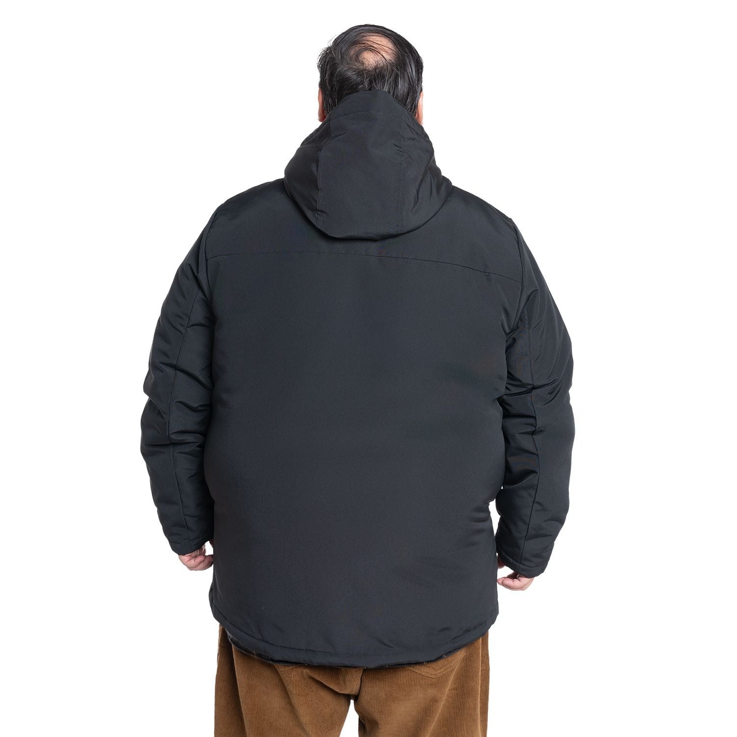 Chaqueta Hombre Larga Negra Gorro Ajustable - Sensez