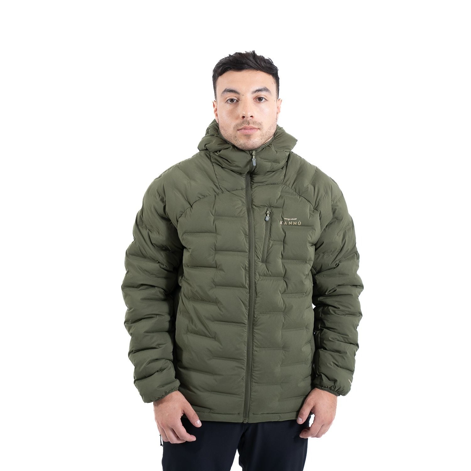 Parka Hombre Térmica Verde Musgo Caiquen - Sensez