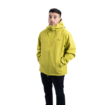 Parka Hombre Liviana Impermeable Aysén 10K Ripstop Verde Pistacho