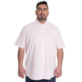 Camisa Hombre Look Lino Rosa Manga Corta KT