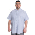 Camisa Hombre Look Lino celeste Manga Corta KT