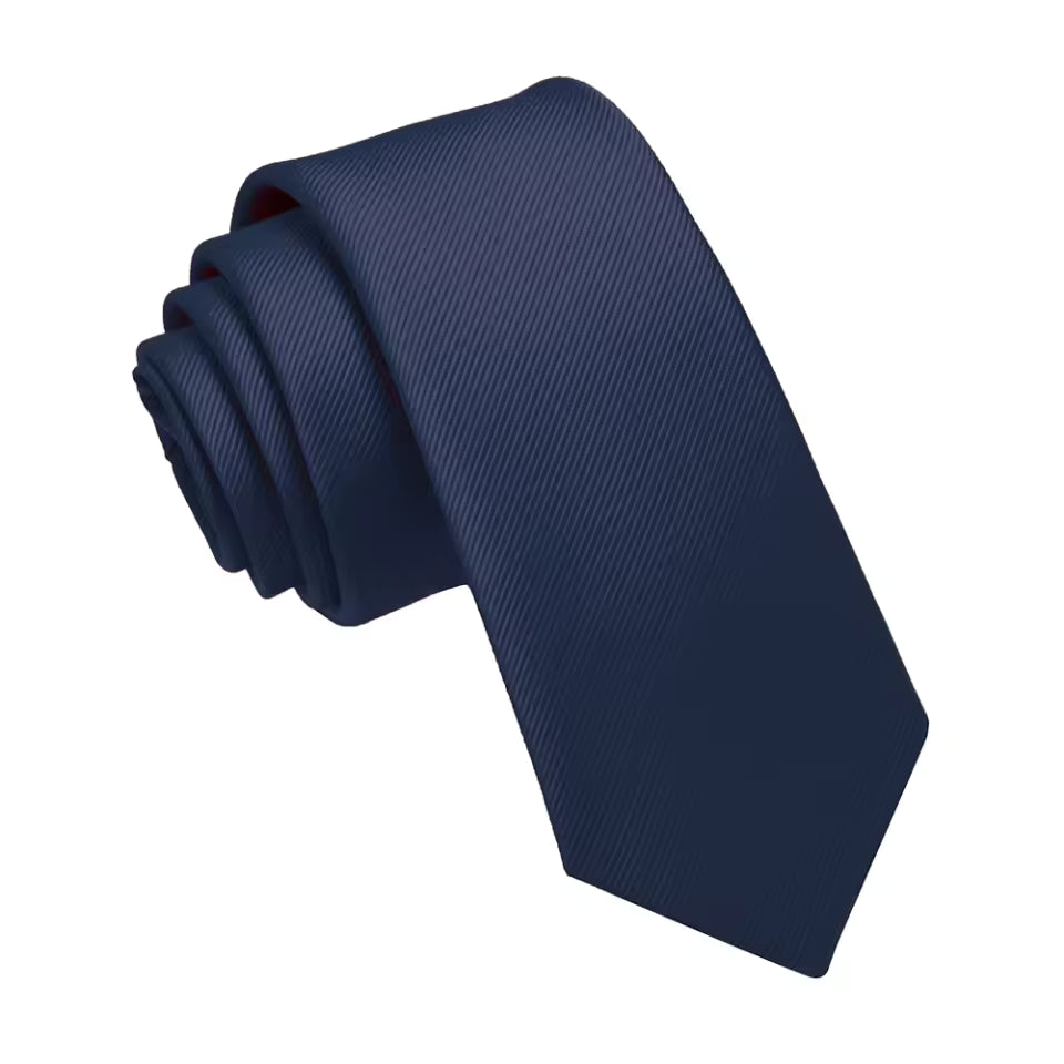 Corbata Hombre Lisa Azul Marino