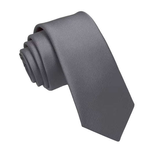 Corbata Hombre Lisa Gris