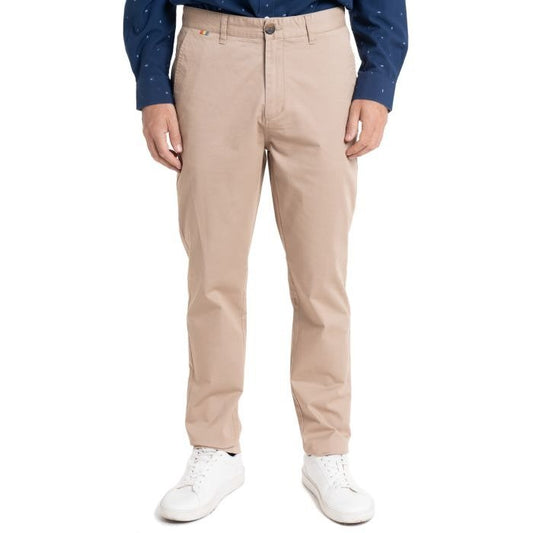 Pantalón Hombre Frente Plano Slim Fit Taupe TRV - Sensez