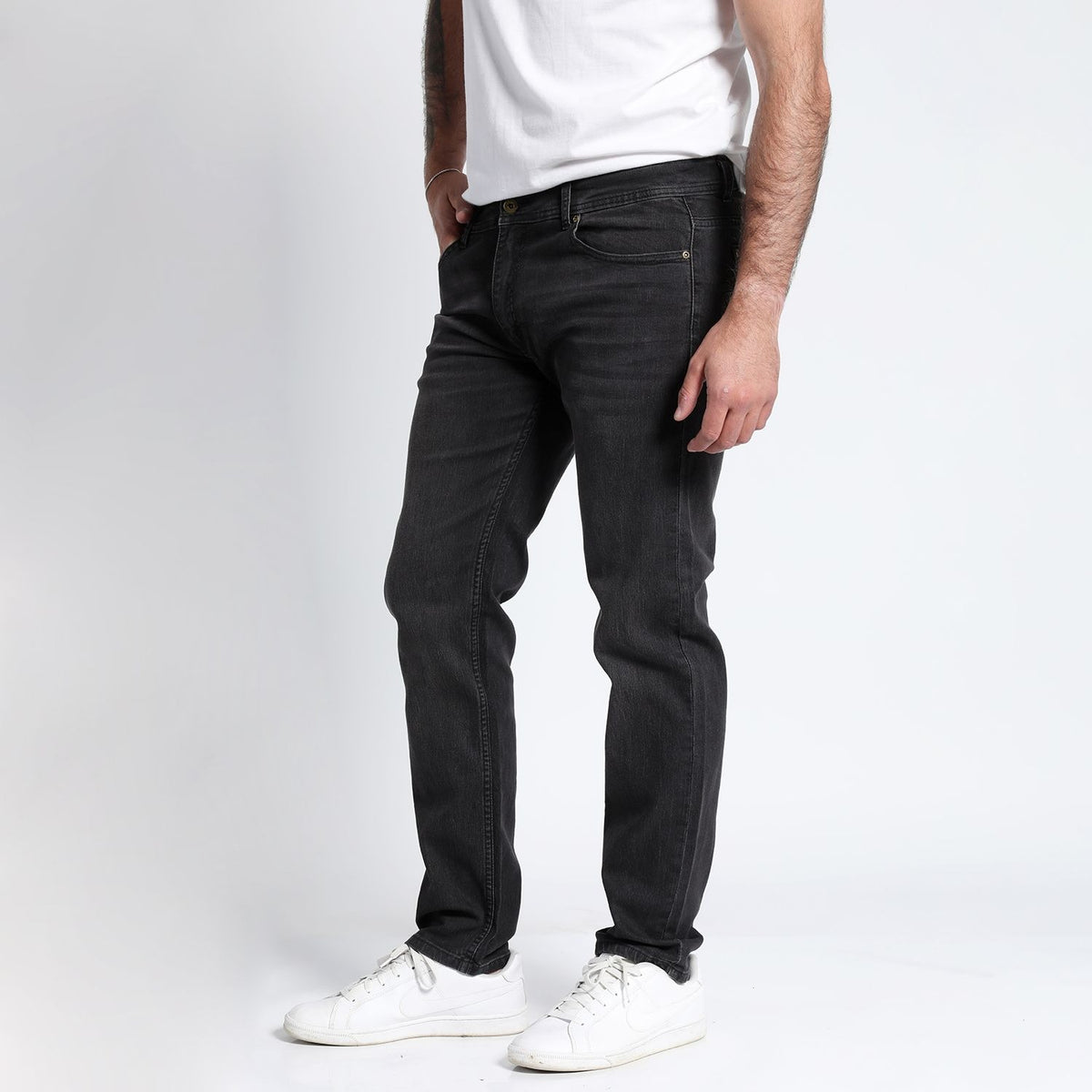 Pantalon Hombre Jeans Negro Slim Fit Berlin PT