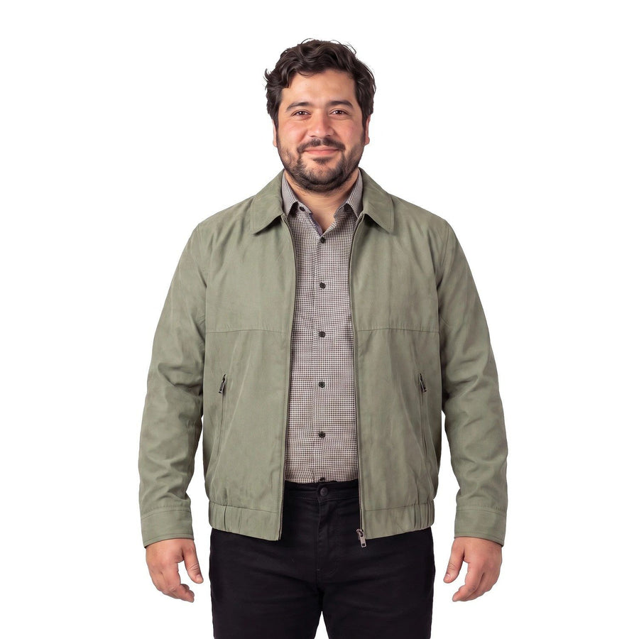 Chaqueta Hombre Microfibra Oliva Claro