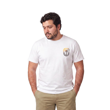 Polera Hombre Diseño Logo Blanco