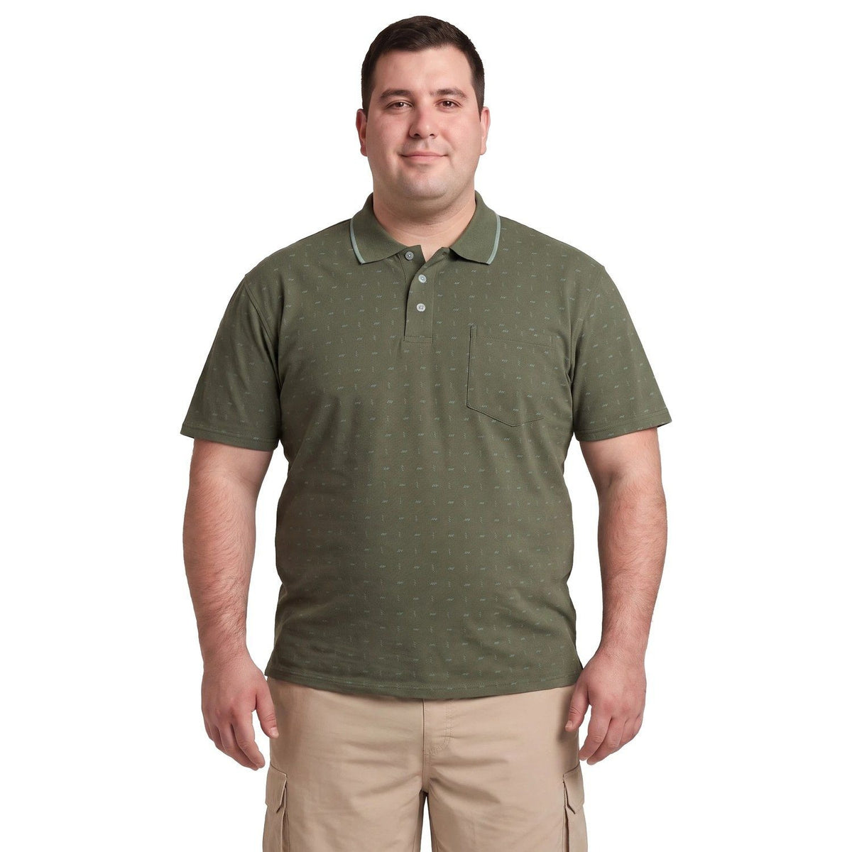 Polera Hombre Full Diseño Verde