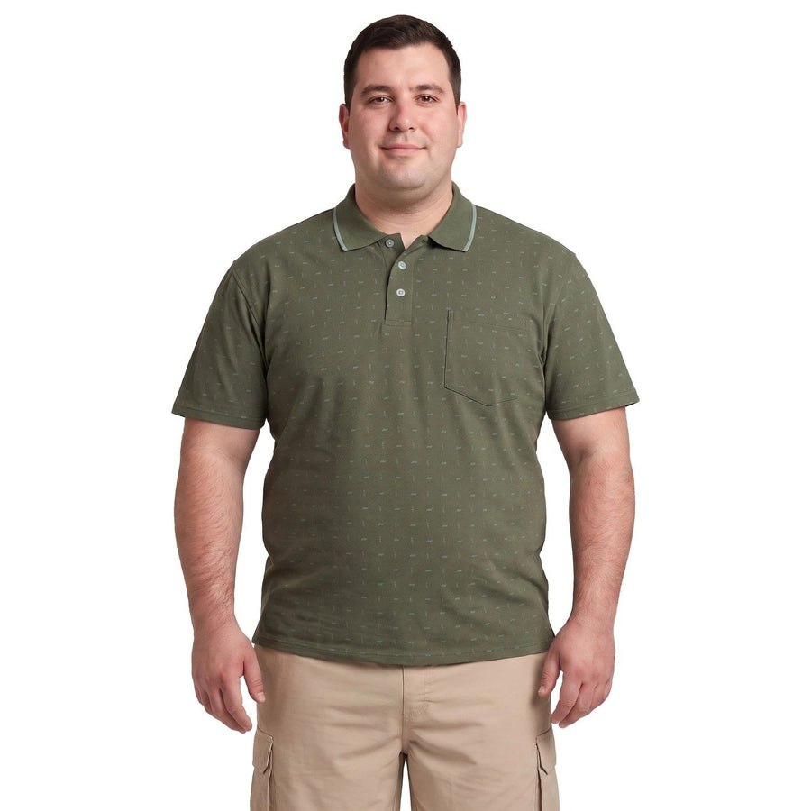 Polera Hombre Full Diseño Verde