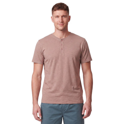 Polera Hombre Botones Manga Corta Rosa Medio