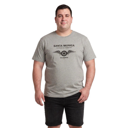 Polera Hombre Diseño Frontal Melange