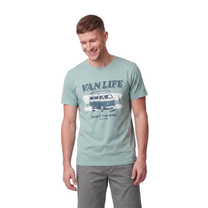Polera Hombre Diseño Frontal Turquesa