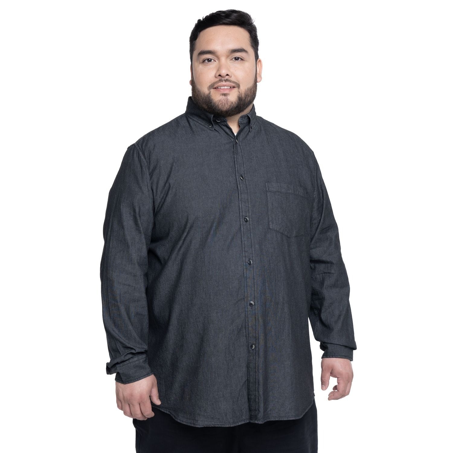 Camisa Hombre Denim Negro KT - Sensez