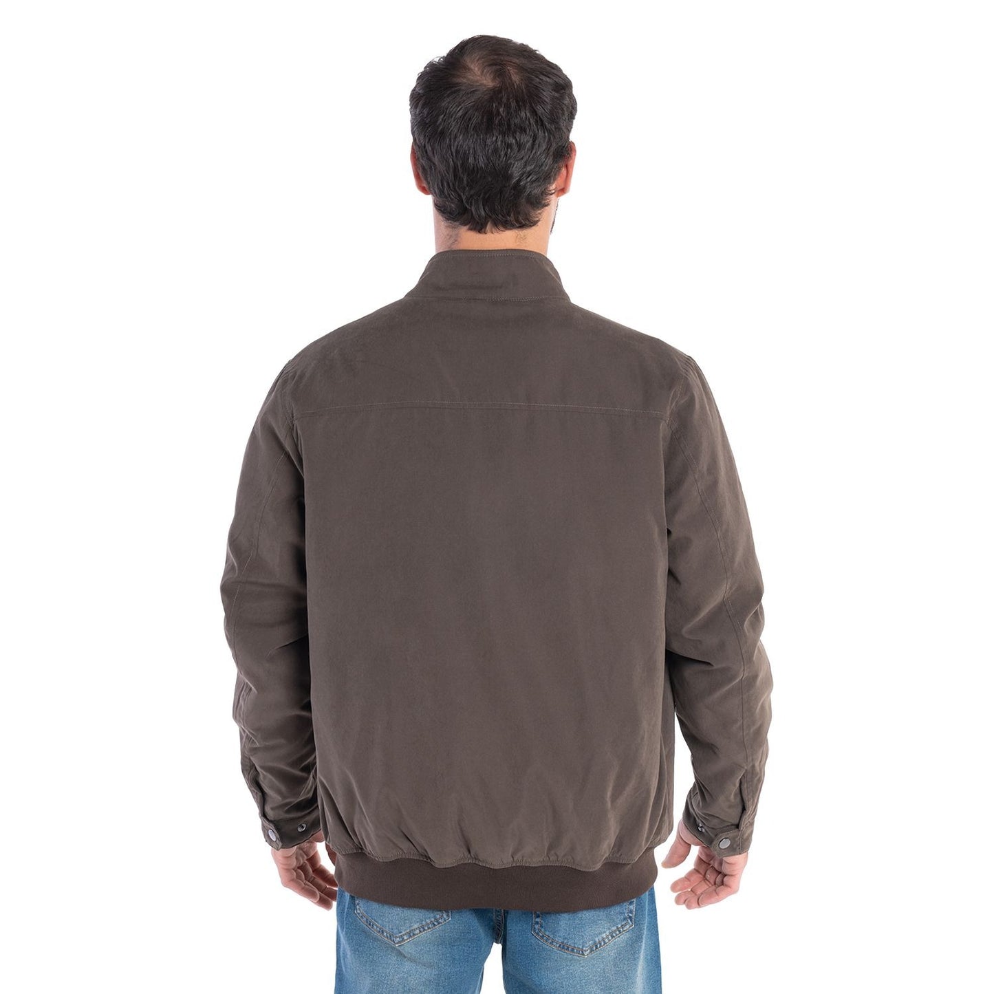 Chaqueta Hombre Microfibra Acolchada Corte Clásico