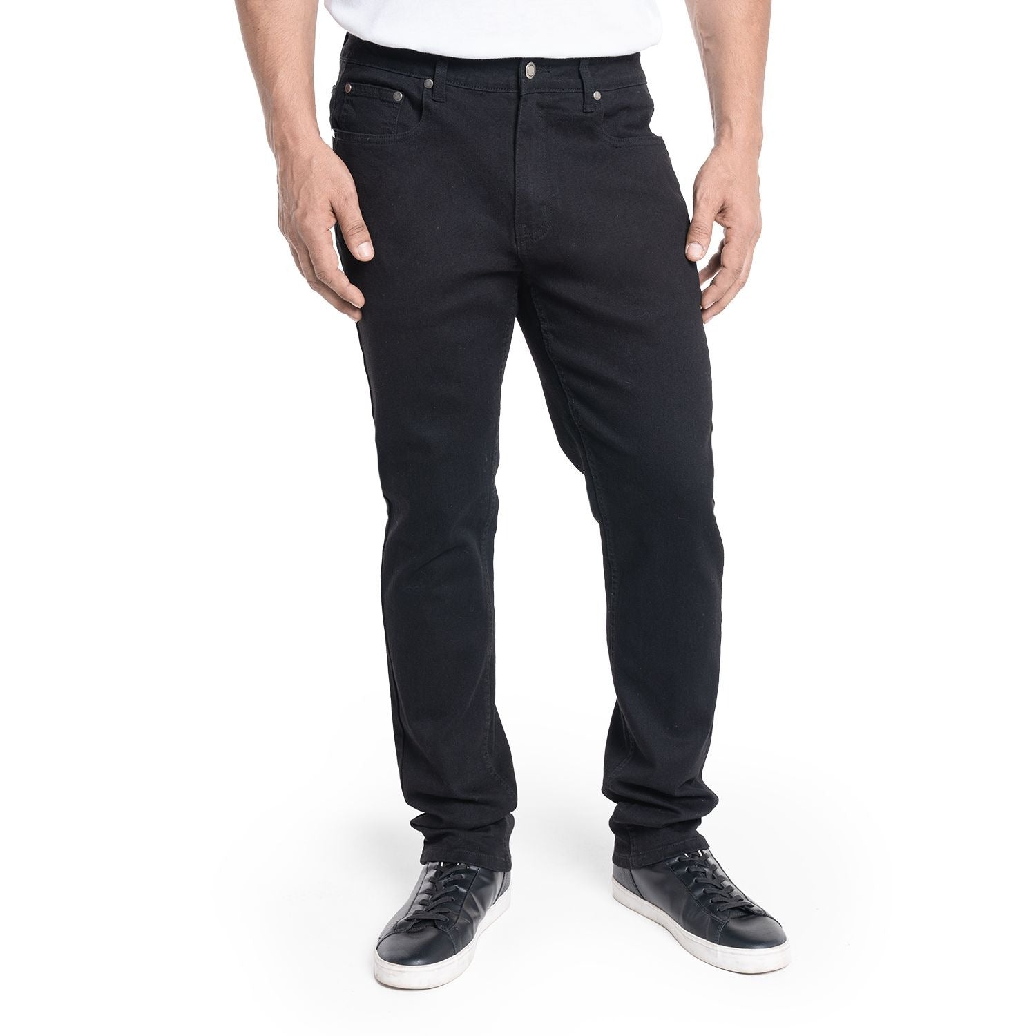 Pantalón Hombre Jeans Negro Spandex Slim Fit KT - Sensez