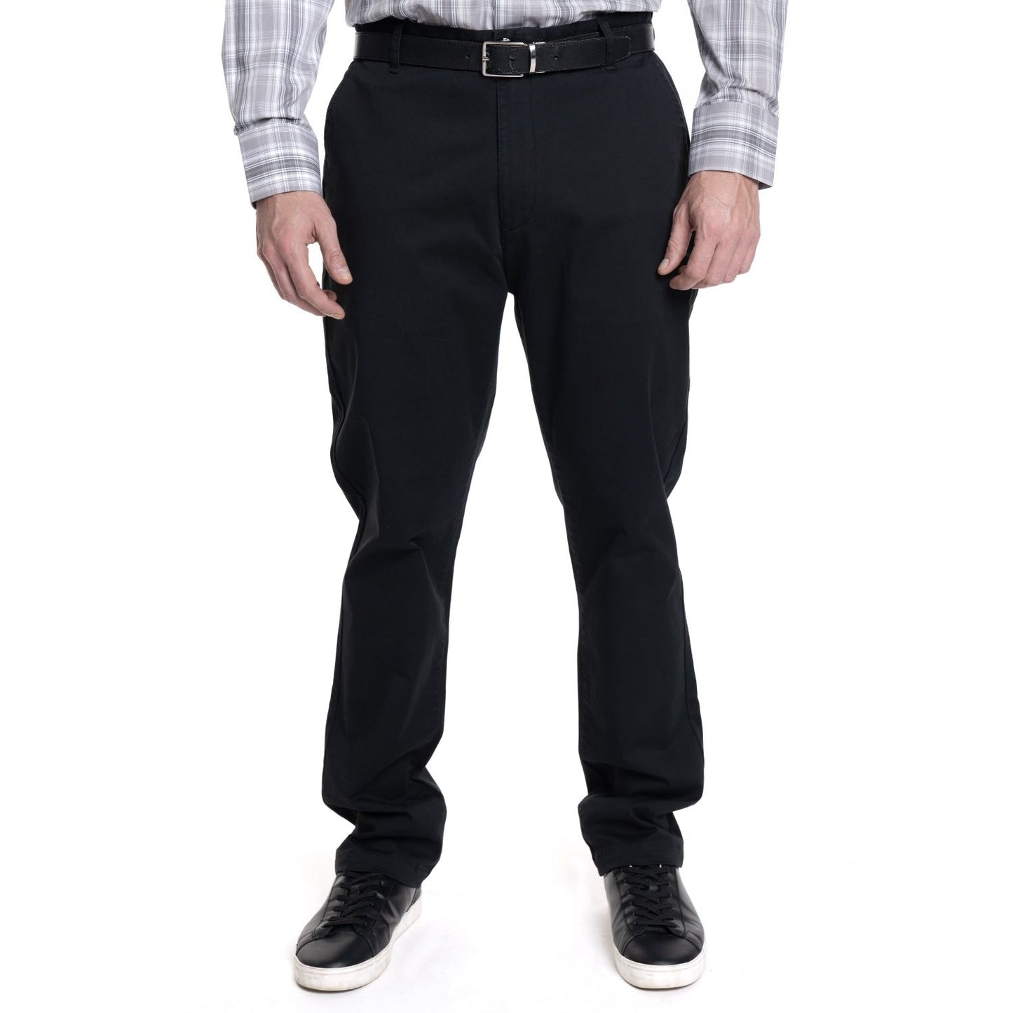 Pantalon Hombre Gabardina Slim Fit Negro - Sensez