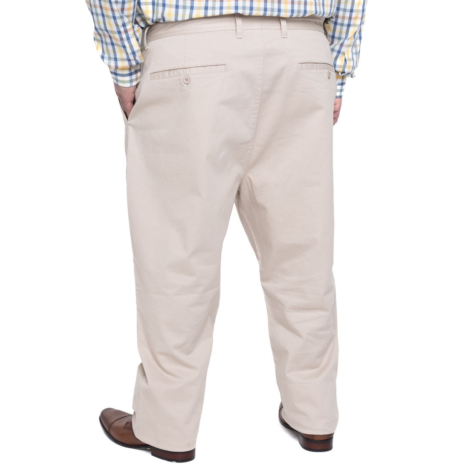 Pantalon Hombre Gabardina Slim Fit Beige Claro - Sensez