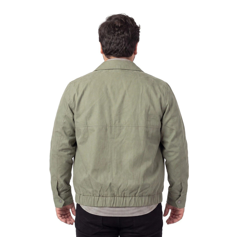 Chaqueta Hombre Microfibra Oliva Claro
