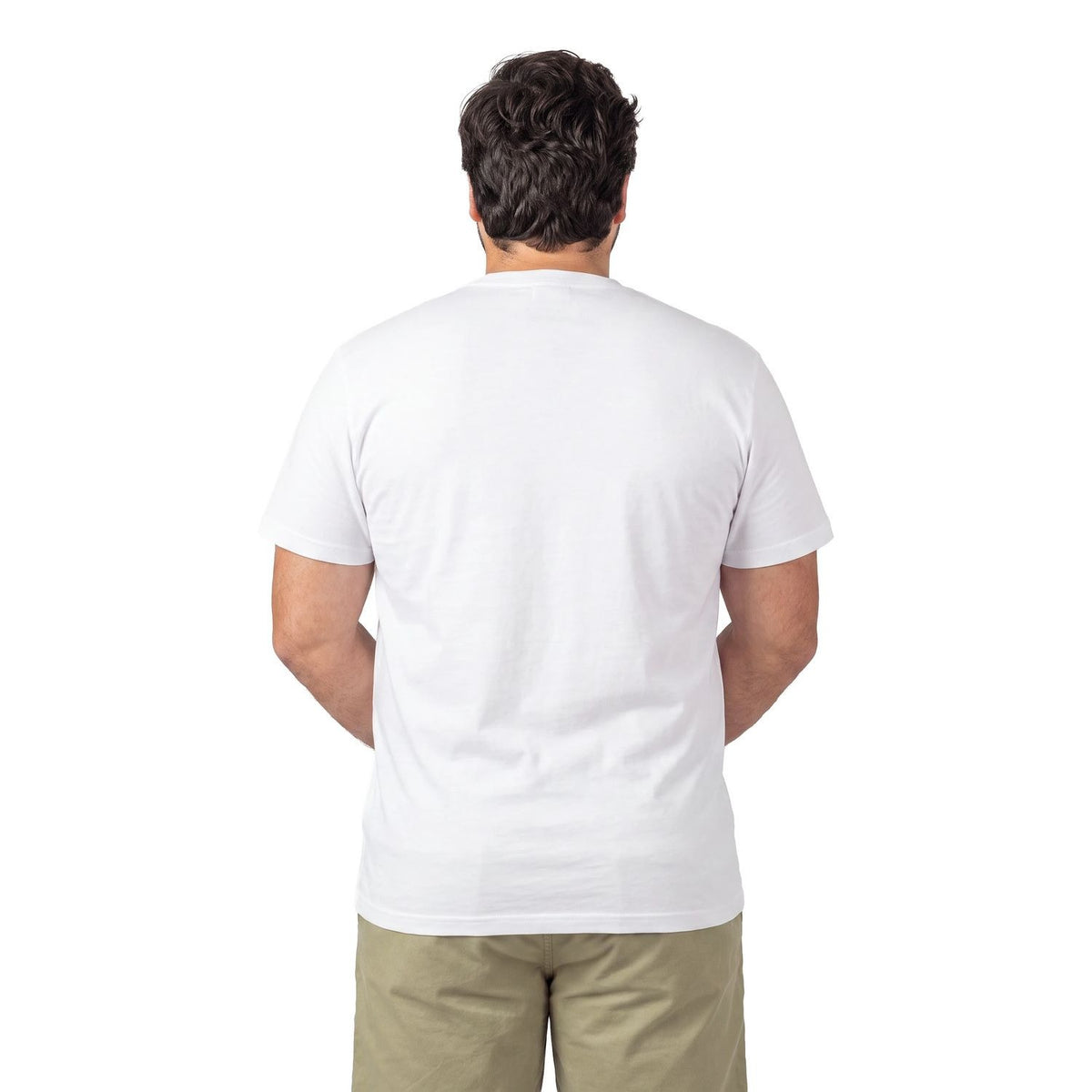 Polera Hombre Diseño Logo Blanco