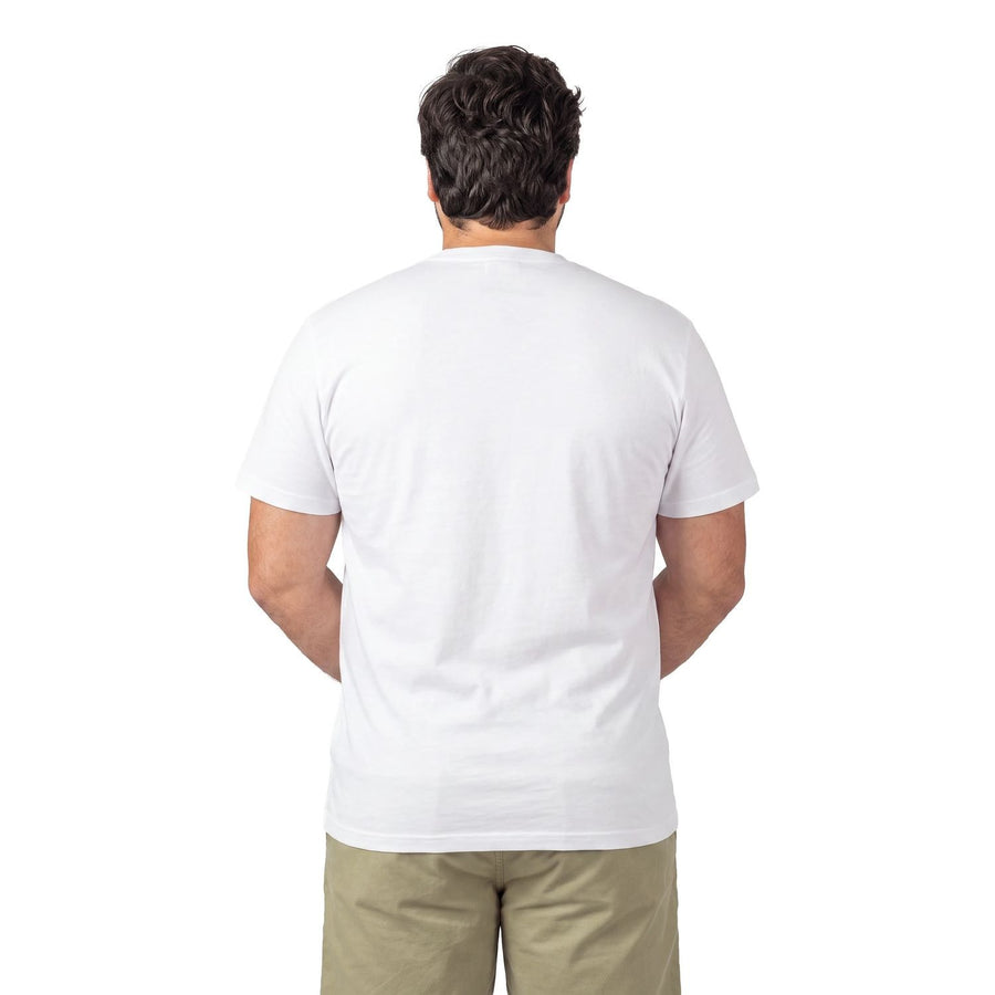 Polera Hombre Diseño Logo Blanco
