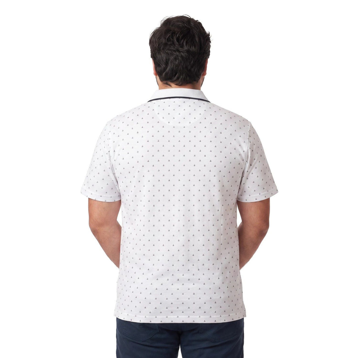 Polera Hombre Full Diseño Blanco