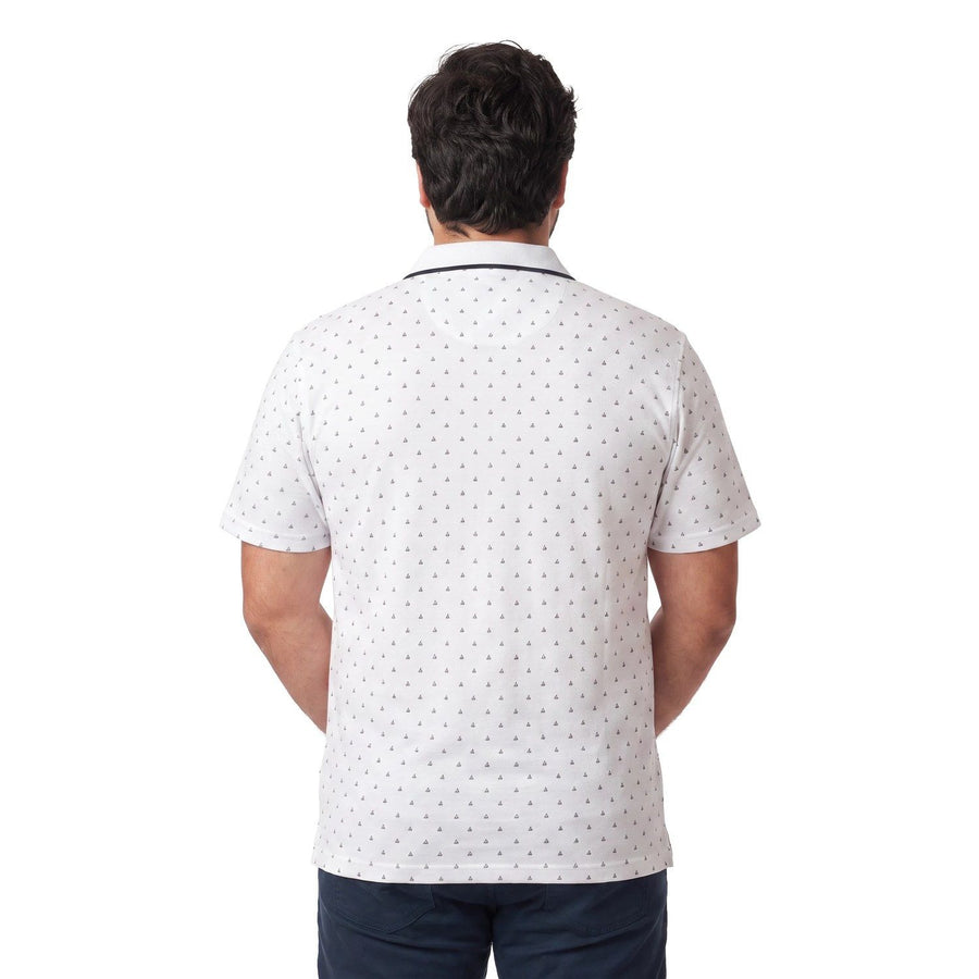Polera Hombre Full Diseño Blanco