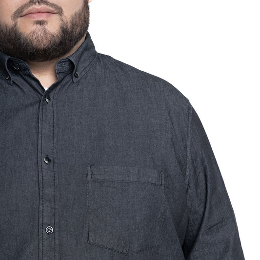Camisa Hombre Denim Negro KT - Sensez