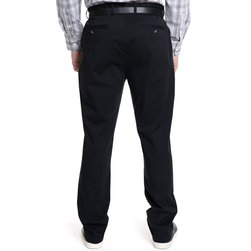 Pantalon Hombre Gabardina Slim Fit Negro