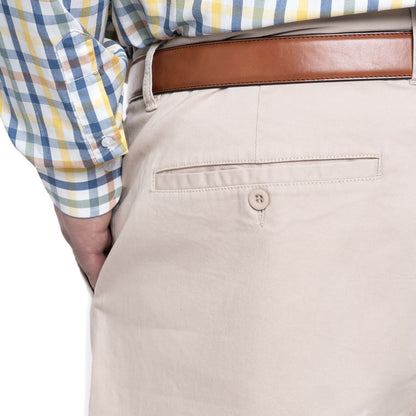 Pantalon Hombre Gabardina Slim Fit Beige Claro - Sensez