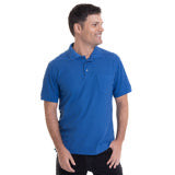 Polera Hombre Pique Lisa Azul