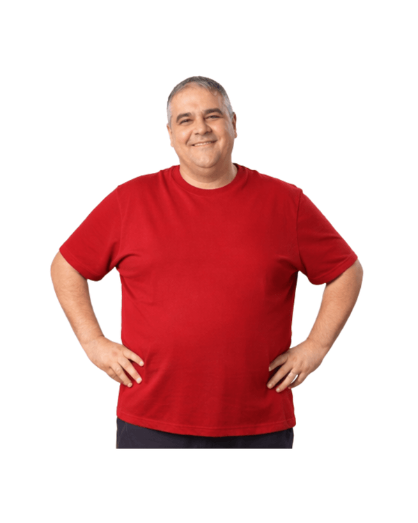 Polera Hombre 100% Algodón Rojo - Sensez