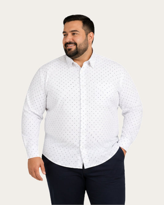 Camisa Hombre Greco Sport Blanco Sin bolsillo