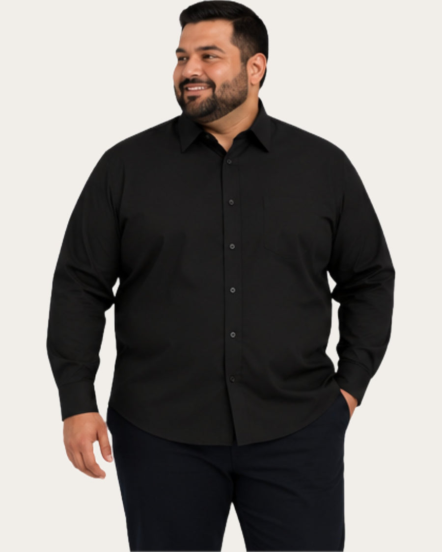 Camisa Hombre Reactive Negra Sin Bolsillo · foto 1