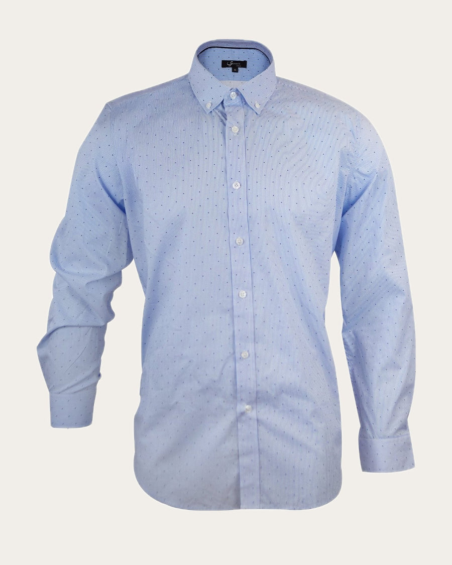 Camisa Hombre Silvino Azul Sport Con bolsillo · foto 5
