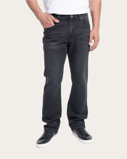 Pantalón Hombre Jeans Negro Spandex Regular Fit KT