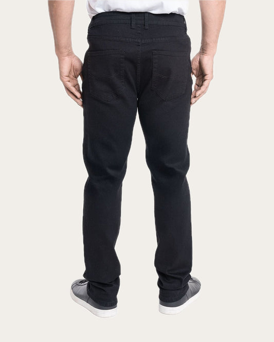 Pantalón Hombre Jeans Negro Spandex Slim Fit KT
