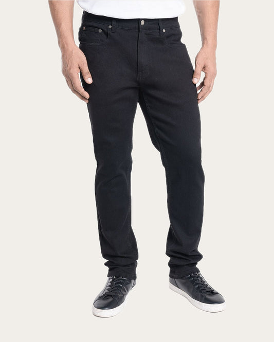 Pantalón Hombre Jeans Negro Spandex Slim Fit KT