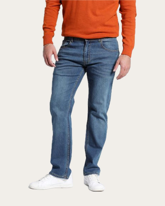Pantalon Hombre Jeans Azul Slim Fit PT