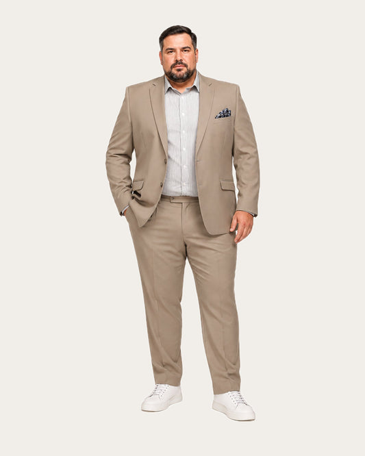 Traje Hombre Beige Minimat FL Talla Grande